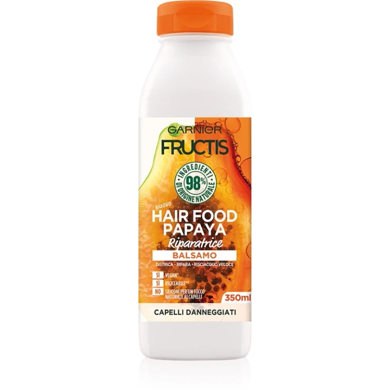 Fructis Papaya Hair Food Regenerating Conditioner for Damaged Hair 350 ml