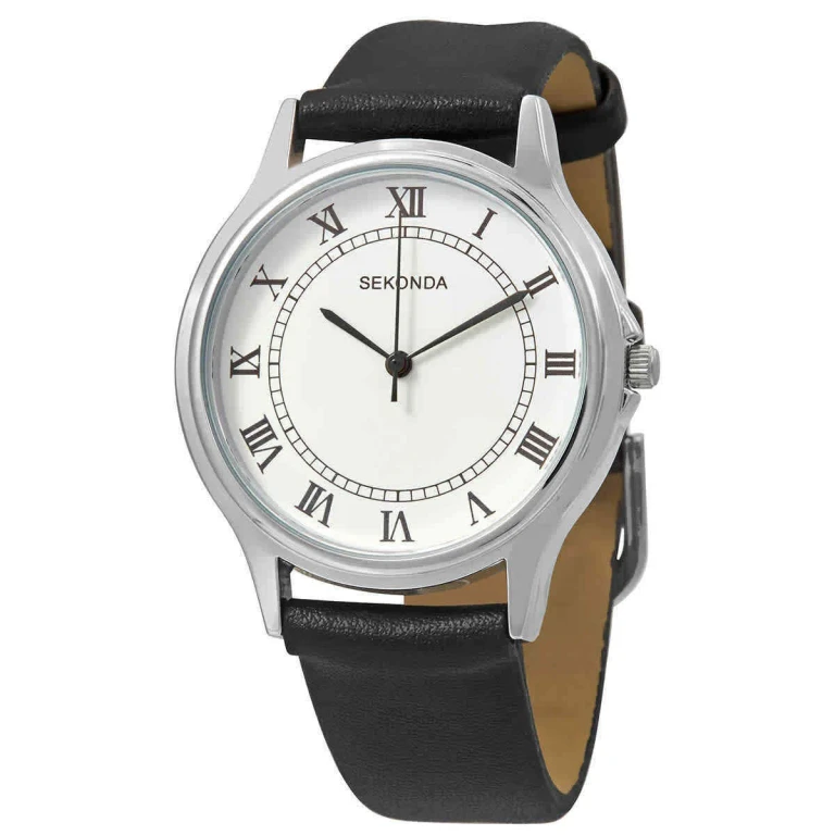 Quartz watch with leather strap 3022.82 for men