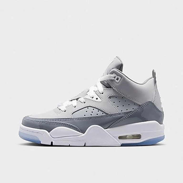 Big Kids Air Son of Mars Low Casual Shoes in Cool Grey/White/Wolf Grey Size: 3.5
