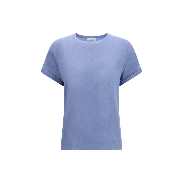 Cashmere T-Shirt Blue Dusk