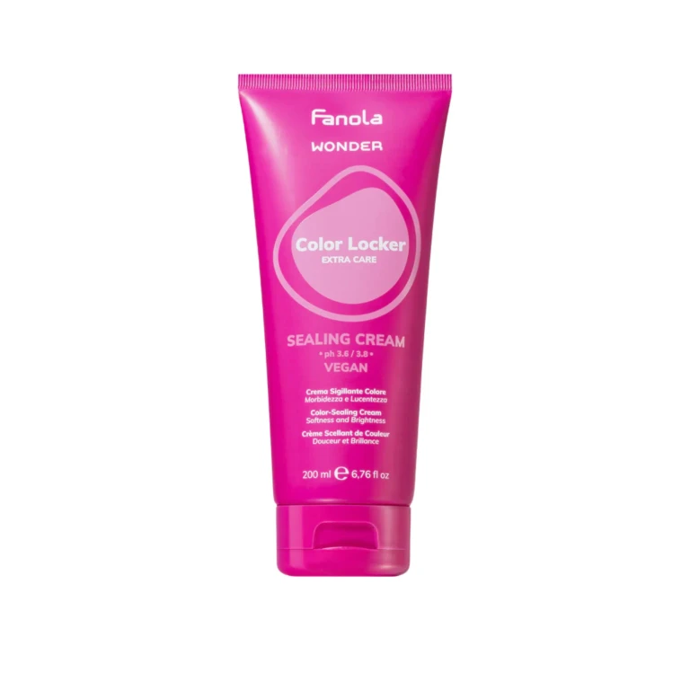 Set Fanola: Cream mask for hair treatment after color for color protection 15 ml + hair shampoo after color for color protection 15 ml