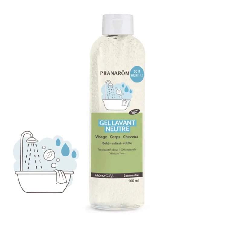 Aromaself Neutral Base Cleansing Gel Bio Face Body and Hair 500ml