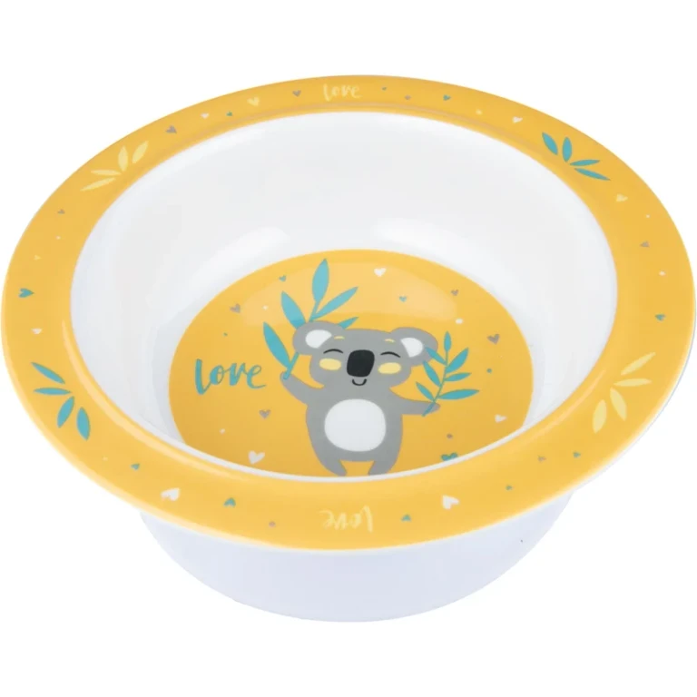 Exotic Animals Bowl Suction Cup Bowl Yellow 270ml