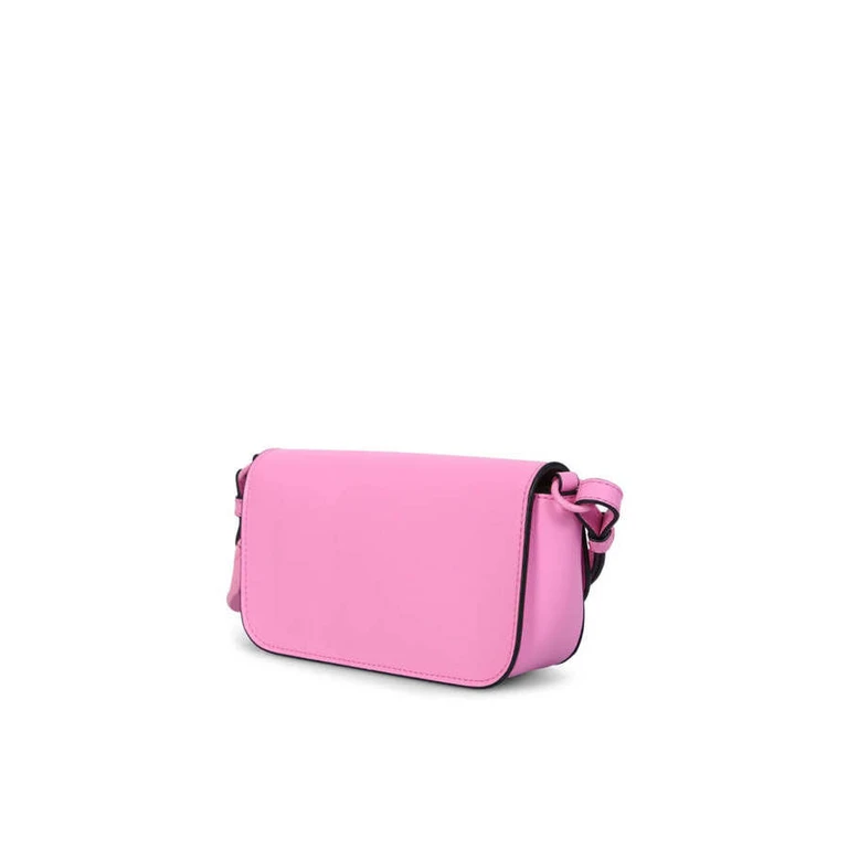 Anchor Logo Chain Baguette Shoulder Bag Pink >