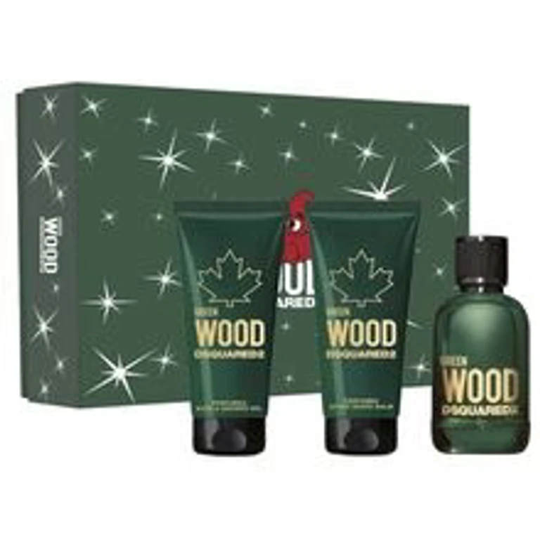 Green Wood gift set EDT 100 ml, shower gel 100 ml and aftershave balm 100 ml