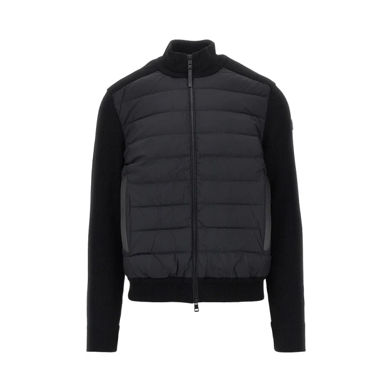 Nylon and wool-blend cardigan Man S