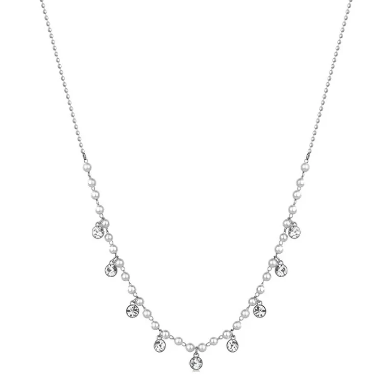Charm steel necklace with pearls Chant BAH83