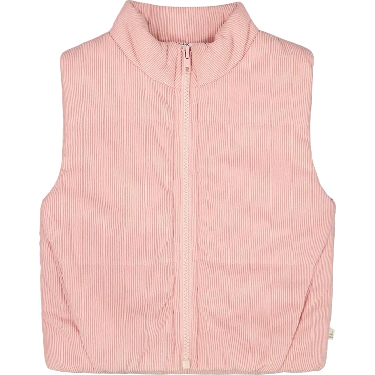Corduroy Puffy Sleeveless Vest - Big Girl