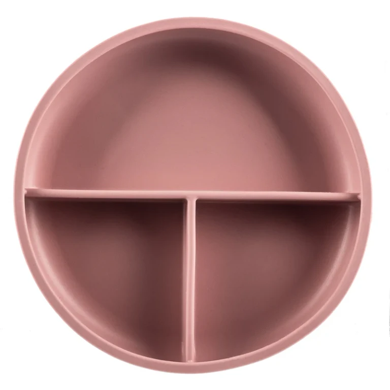 Split Flat Silicone with Suction Cup Antique Pink