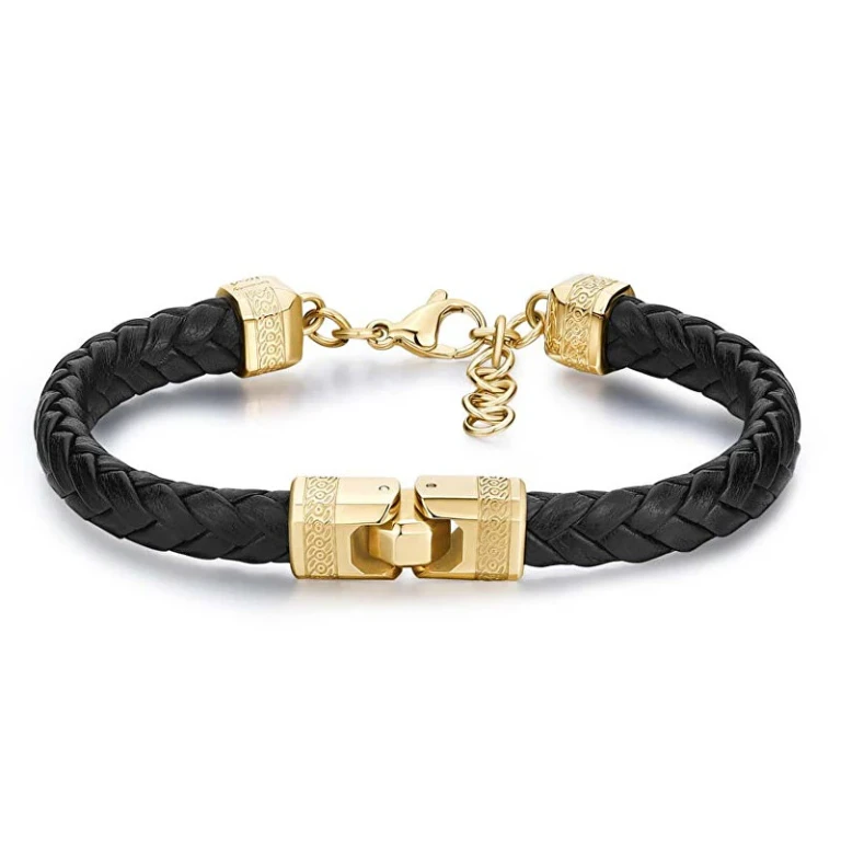 Knocker BKC23 Men's Leather Fashion Bracelet