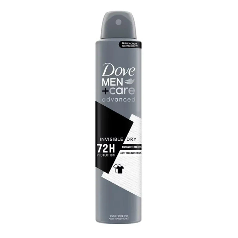 Dove Men Advanced Invisible Dry 72h Spray Anti-Yellow Anti-Perspirant 200ml Spray