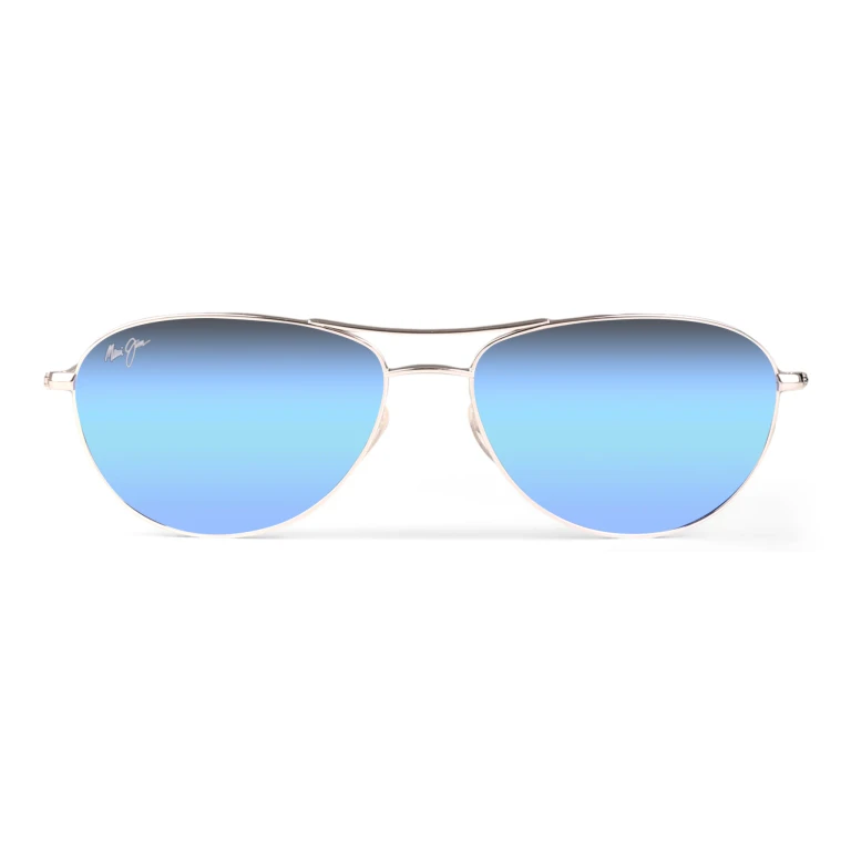Baby Beach Silver - Blue Hawaii Lens Sunglasses