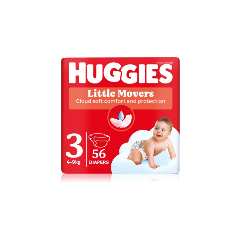 Little Movers Ultra Comfort disposable diaper Jumbo 4 - 9 kg 56 pieces