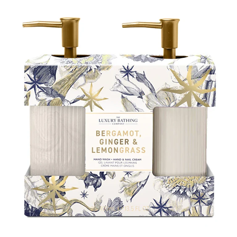 Gift Set For Hand Care In Una Box Bergamot, Ginger And Lemongrass 2 Pieces
