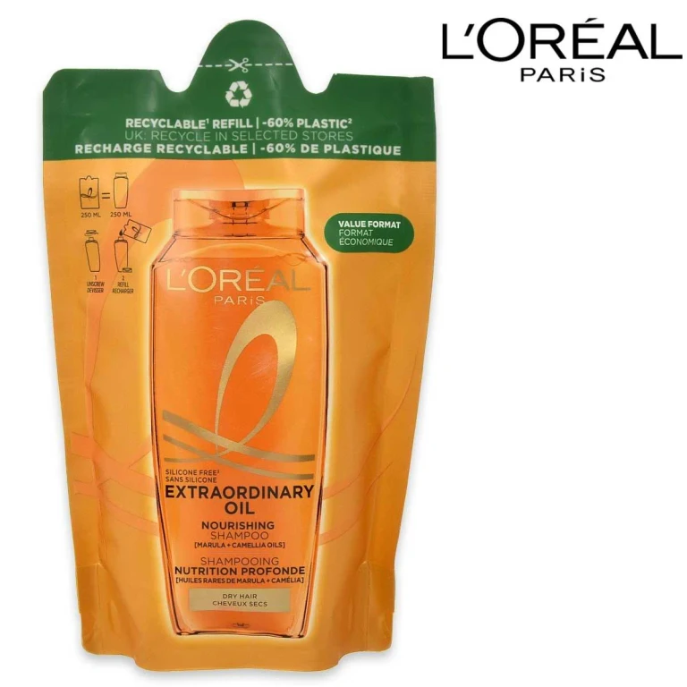 Elvive Shampoo Refill 250 Ml Extraordinary Oil