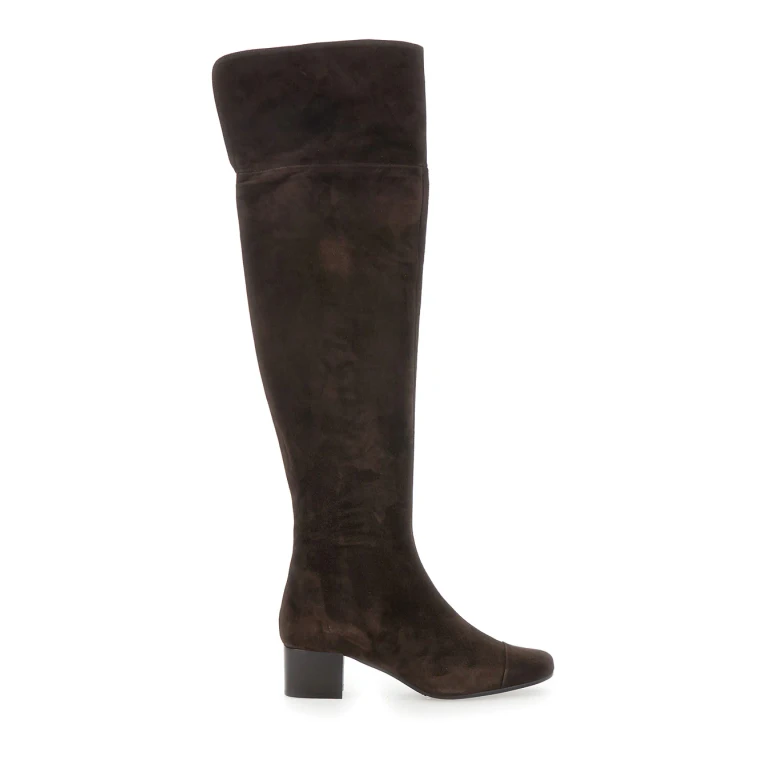 Brown Ankle Boots With Side Zip Closure