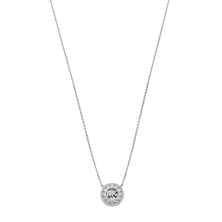 Elegante Silver Necklace with Zirconia Kors Mk Mkc1826040