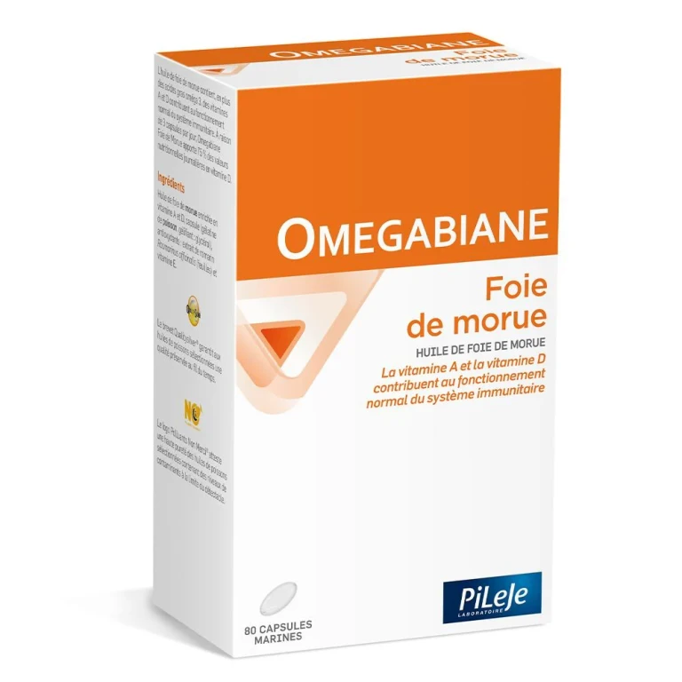 Omegabiane Cod Liver 80 Capsules