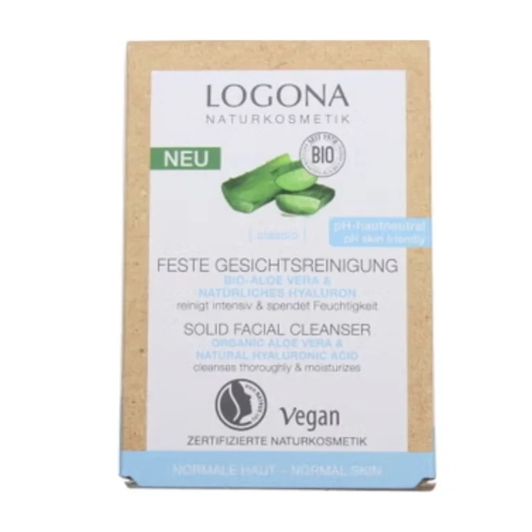 CLASSIC Solid Facial Cleanser with Organic Aloe Vera and Hyaluronic Acid Naturale, 60 g