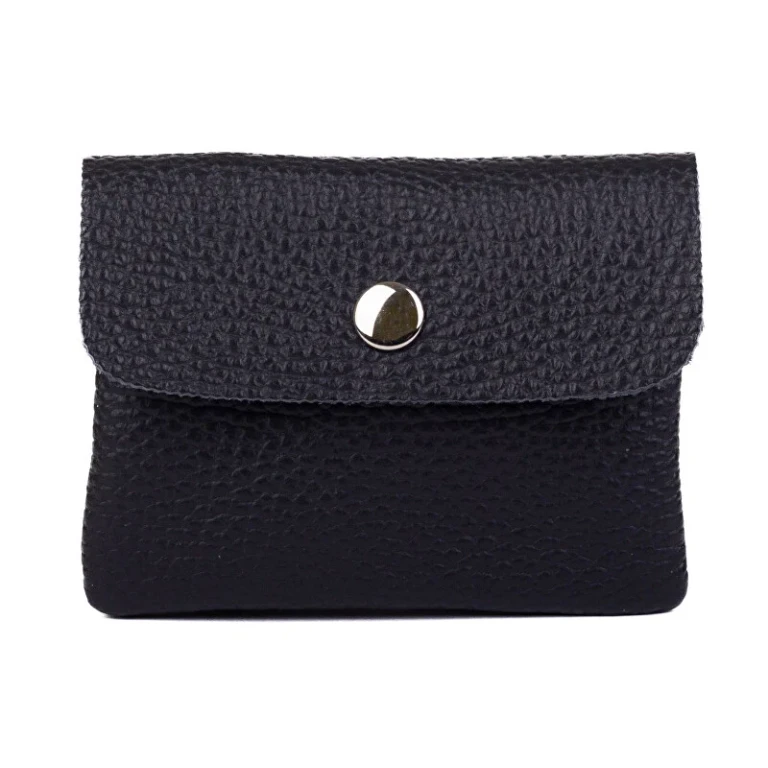Black Leather Mini Wallet 0241