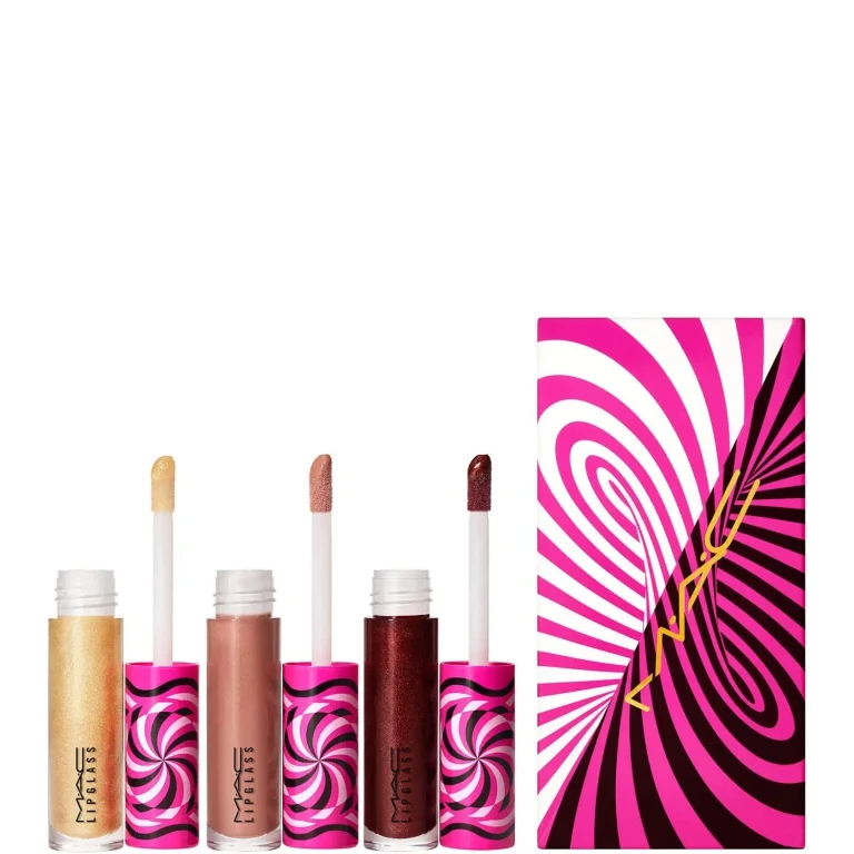 MAC Tiny Tricks Set de brillo de labios - Optical Delusion, Tiktalk of the Town, Gilty of Trickery