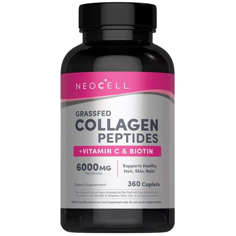 Grassfed Collagen Peptides + Vitamin C & Biotin Caplets, 360 ct.