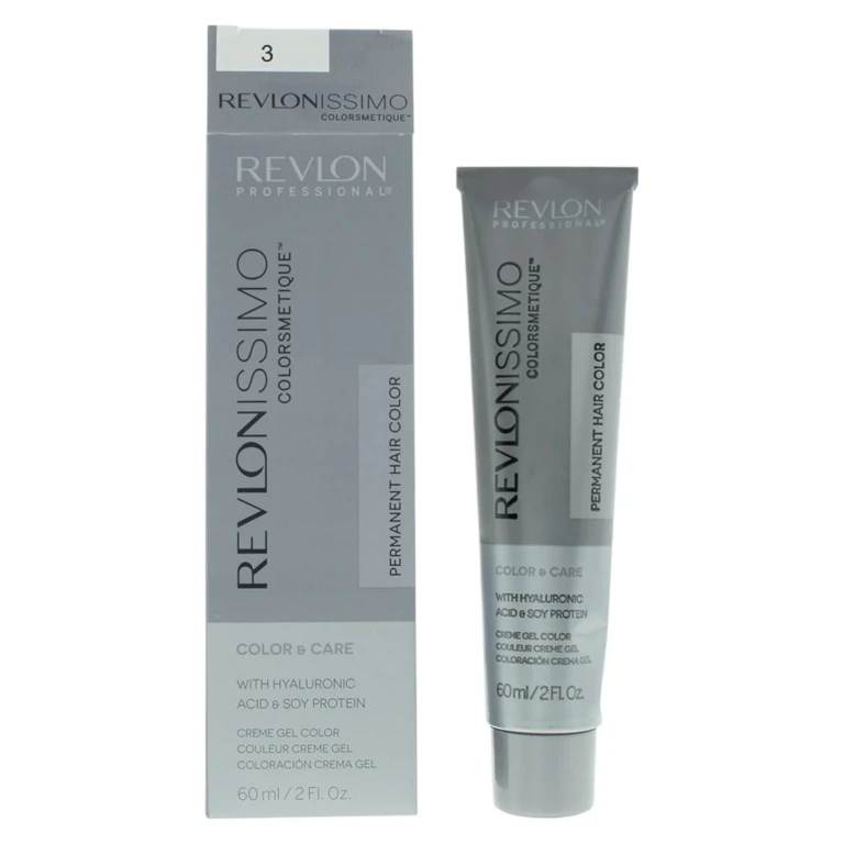 Revlonissimo Colorsmetique Hyaluronic Permanent Hair Color 3 Dark Brown 60 ml