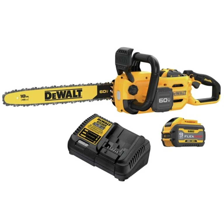 60V MAX Brushless Lithium-Ion 18 in. Cordless Chainsaw with 2 Batteries Bundle (9 Ah)