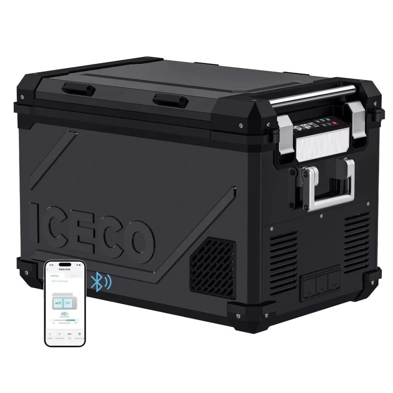 APL55 Dual Zone Portable Cooler 58QT Black:- Black