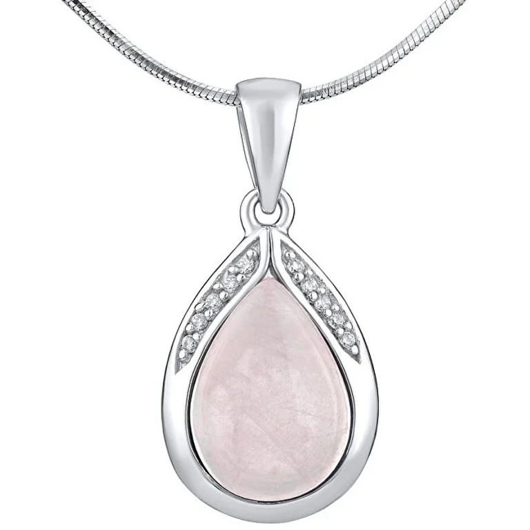 Silver Pendant With Natural Palisander Jst13327Rqp