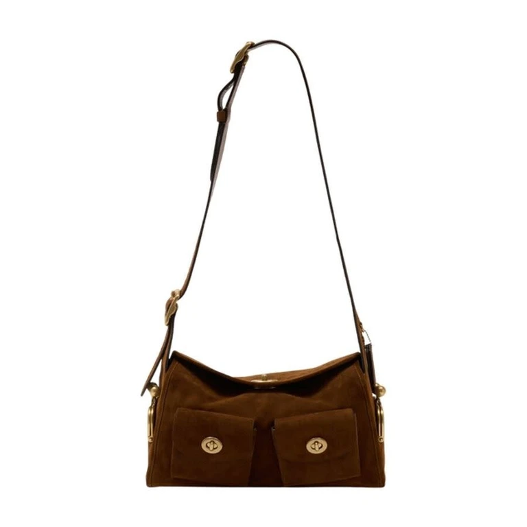 Leather Shoulder Bag â Brown