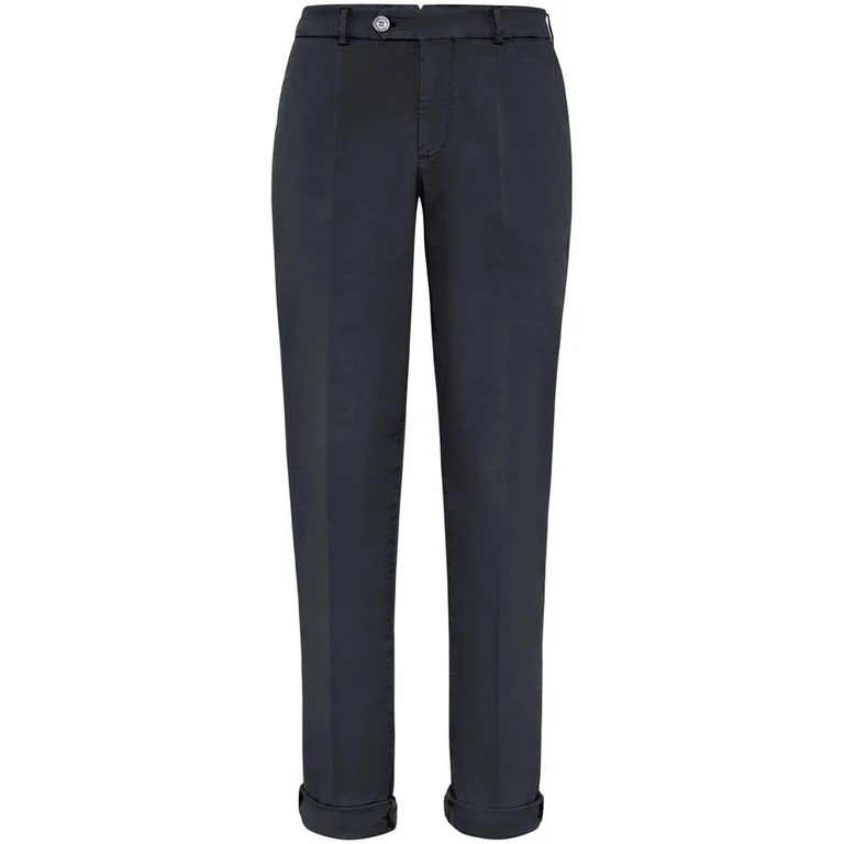 Anthracite Tailored Trousers With Cuffs
