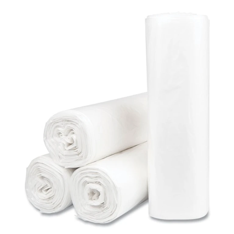 VALH3037N10 High-Density 30 Gallon 30 in. x 36 in. Commercial Can Liners - Natural (500/Carton)