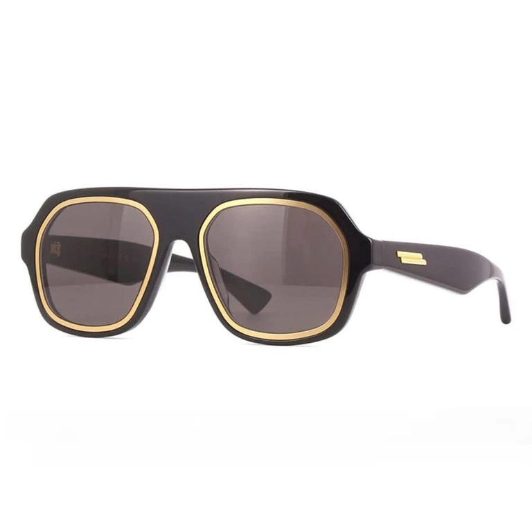 Mens Black Aviator Sunglasses BV1217S 001
