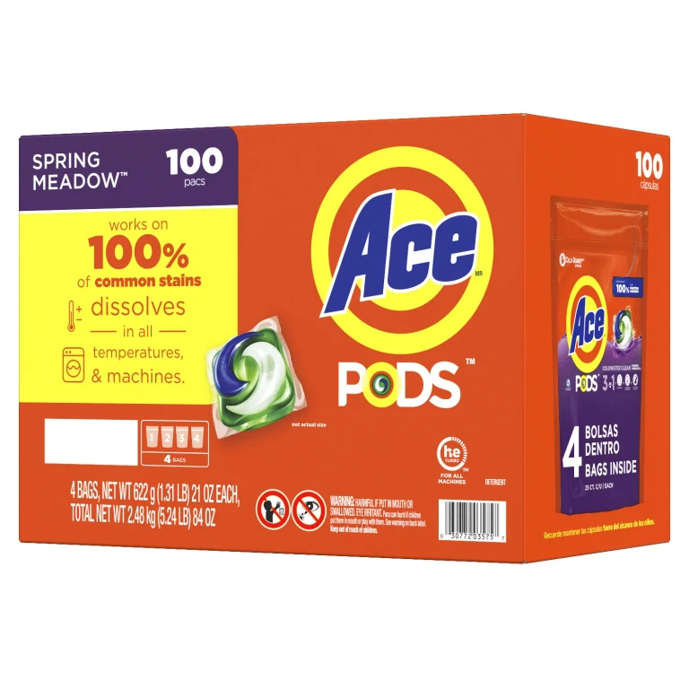 PODS Liquid Laundry Detergent Pacs, Spring Meadow (100 ct.)