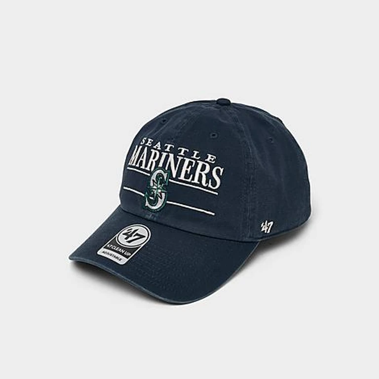 '47 Seattle Mariners MLB Clean Up Strapback Hat in Navy