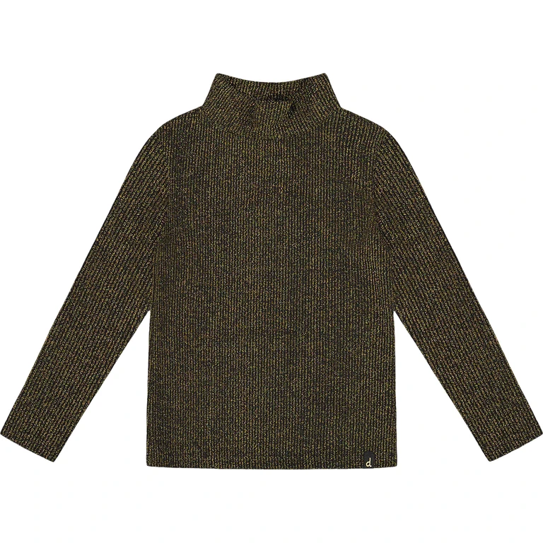 Shiny Rib Mock Neck Top - Big Girl