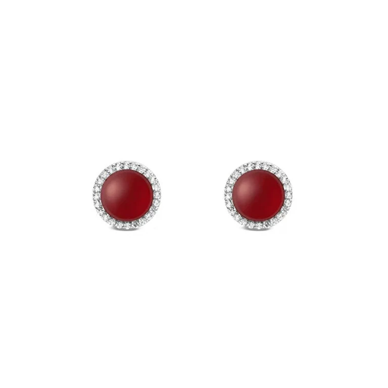 Elegant Agate and Crystal Stud Earrings Audrey DW00401416