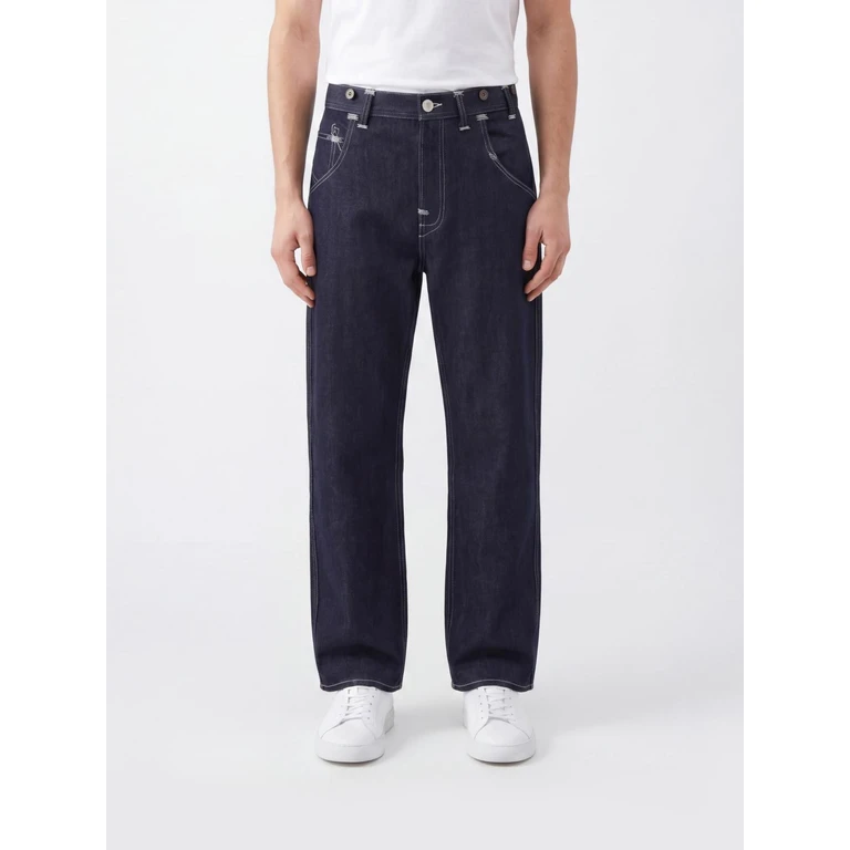 Straight Fit Cotton and Linen Denim Jeans (WQP2101)