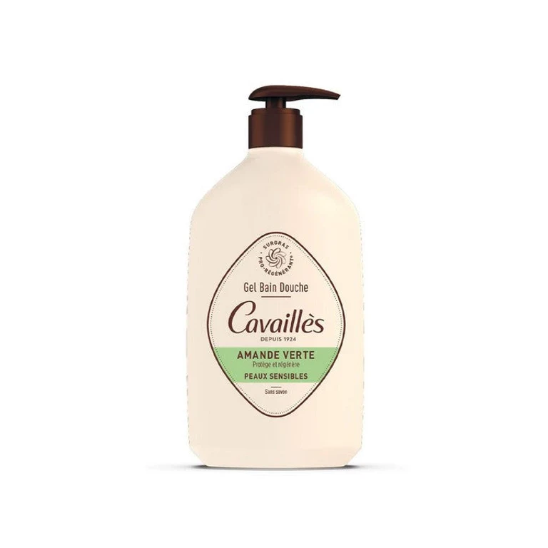 Cavaillès Bath Shower Gel - Green Almond - Sensitive Skin 1 L