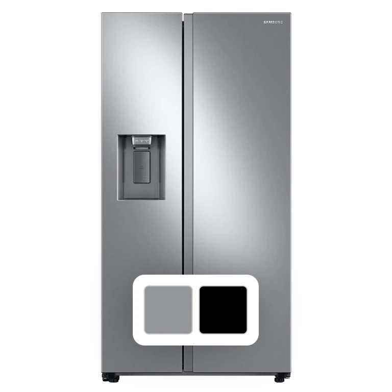 27.4 Cu. Ft. Large Side by Side Refrigerator (Stainless Steel):- Stainless Steel