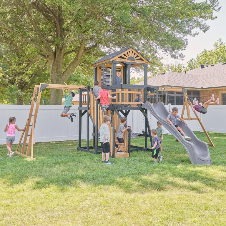 Oceanview II Cedar Wood Swing Set:- Do It Yourself