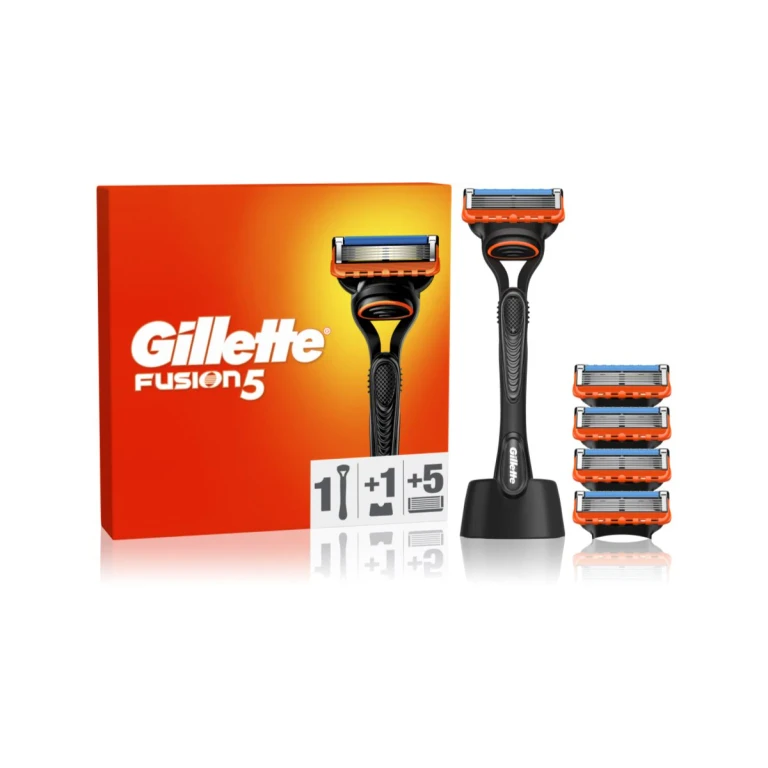 Fusion5 razor with stand + 5 spare blades