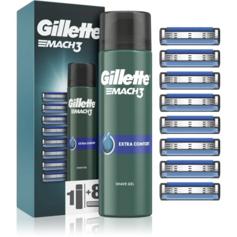 Mach3 Extra Comfort Shaving Gel Set (8 Pieces) - 200ml