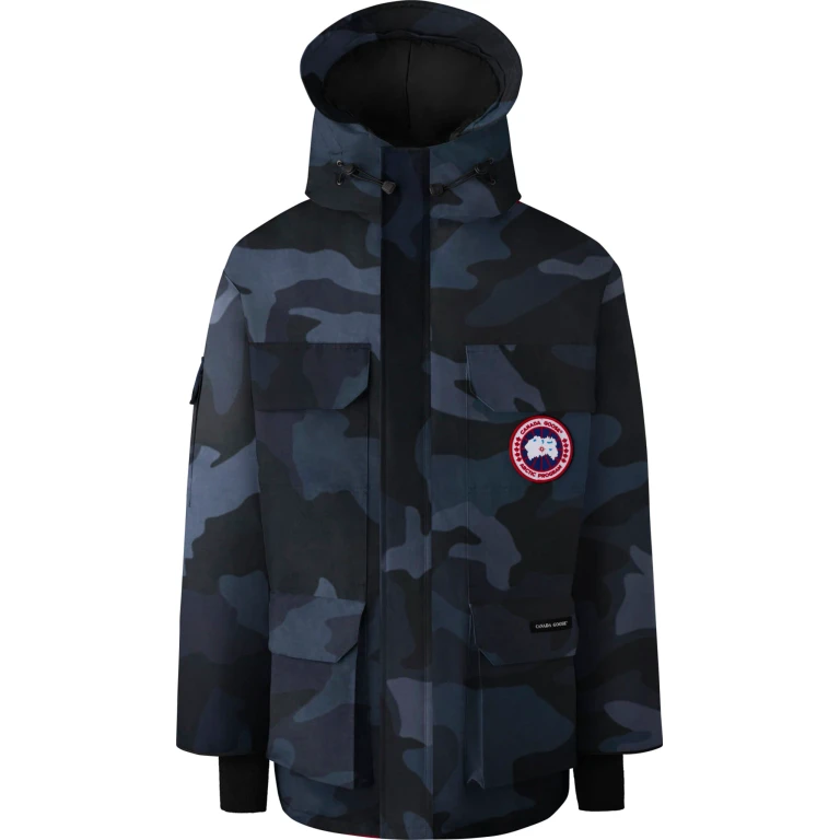 Expedition Print Parka With Fur - Men's