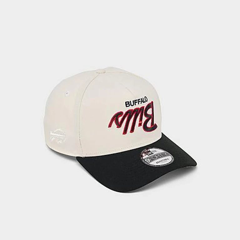 Buffalo Bills NFL Upside Down 9FORTY A-Frame Snapback Hat in Chrome/Black