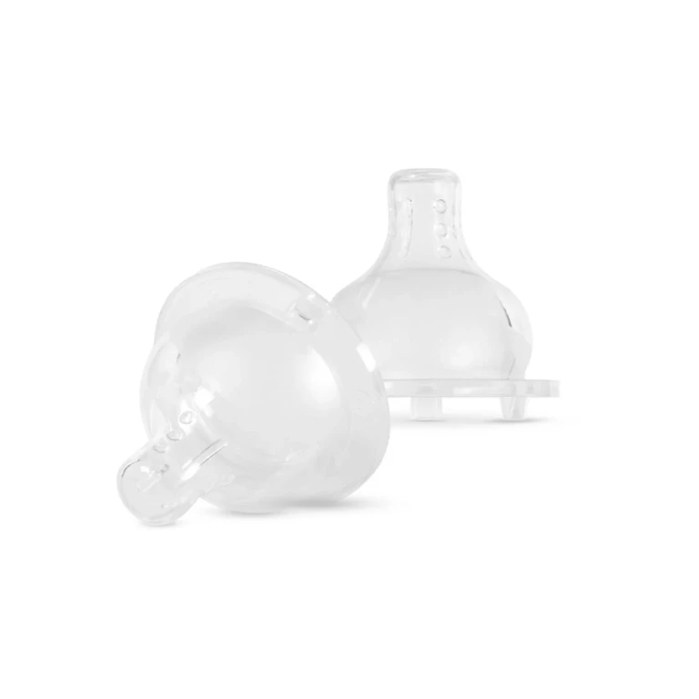 Liquid Silicone Teat Fast Flow Baby Bottle Teat 6m+ 2pcs