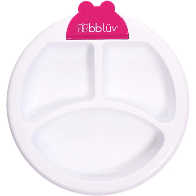 pink divided plate