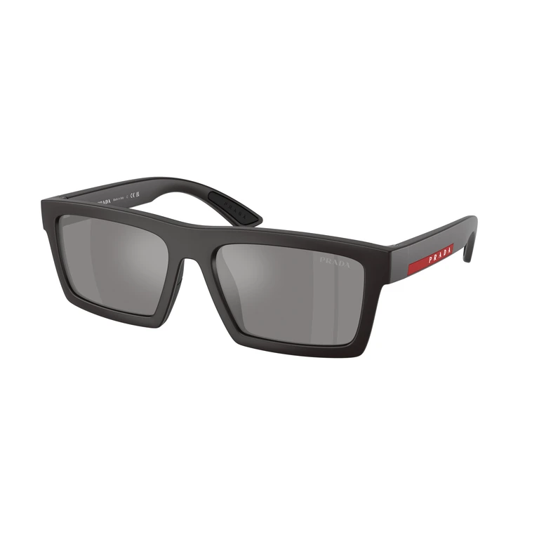 Grey Mirror Silver Rectangular Mens Sunglasses PS A07S 18K60A 55
