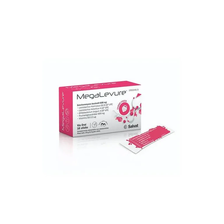 Megalevure 10 Sticks Sabor Fresa